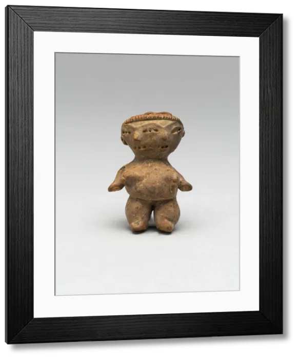 Framed Print : Double-Faced Female Figurine, 500  /  400 B. C. Creator: Unknown