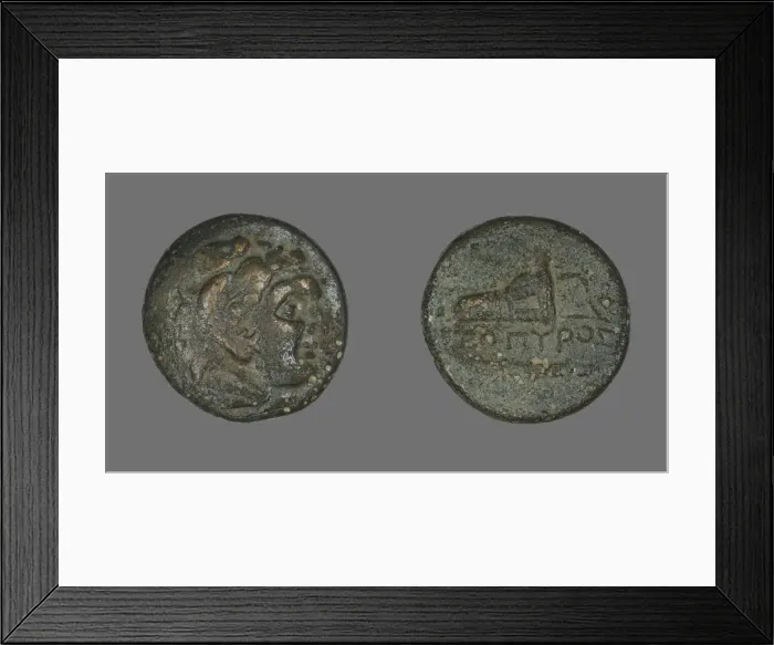 Framed Print : Coin Depicting the Hero Herakles, 4th century BCE and later. Creator: Unknown Framed Print : Coin Depicting the Hero Herakles, 4th century BCE and later. Creator: Unknown