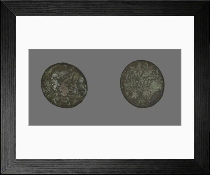 Framed Print : Coin Depicting the Hero Herakles, 200-133 BCE. Creator: Unknown Framed Print : Coin Depicting the Hero Herakles, 200-133 BCE. Creator: Unknown