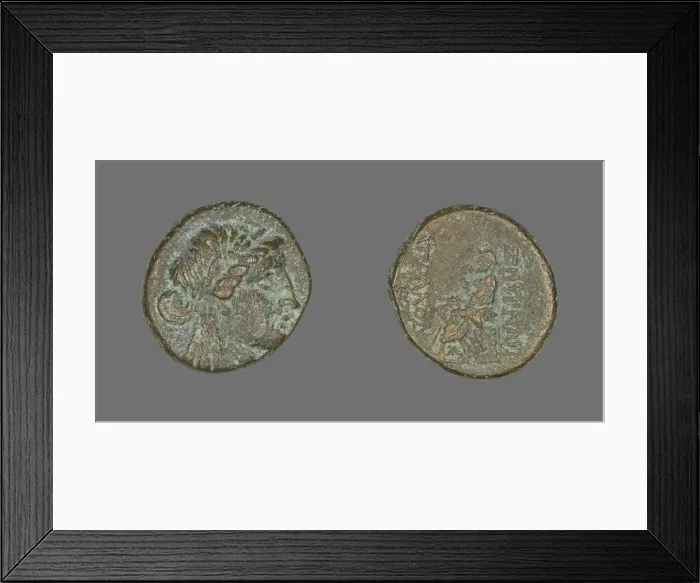 Framed Print : Coin Depicting the God Apollo, 2nd-1st century BCE. Creator: Unknown Framed Print : Coin Depicting the God Apollo, 2nd-1st century BCE. Creator: Unknown