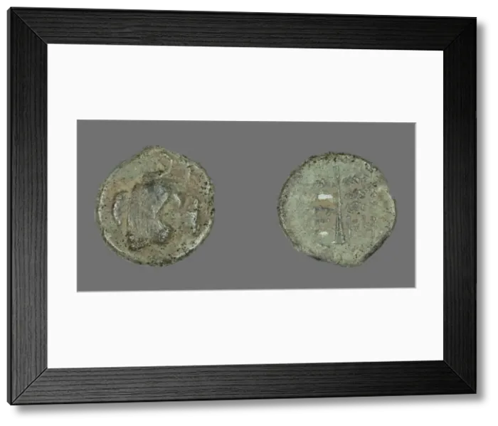 Framed Print : Coin Depicting Pegasus, 4th century BCE. Creator: Unknown