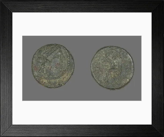 Framed Print : Coin Depicting the God Apollo, 2nd-1st century BCE. Creator: Unknown Framed Print : Coin Depicting the God Apollo, 2nd-1st century BCE. Creator: Unknown