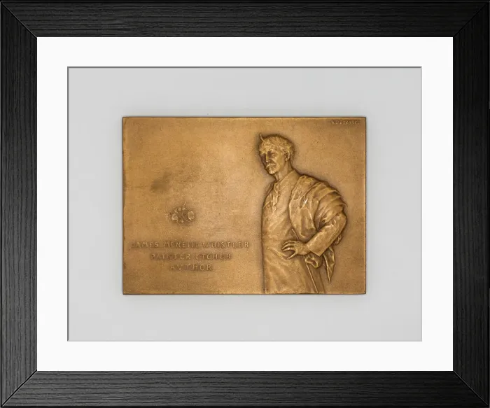 Framed Print : Two Medals Commemorating James McNeill Whistler, 1890 / 1908. Creator: Victor David Brenner Framed Print : Two Medals Commemorating James McNeill Whistler, 1890 / 1908. Creator: Victor David Brenner
