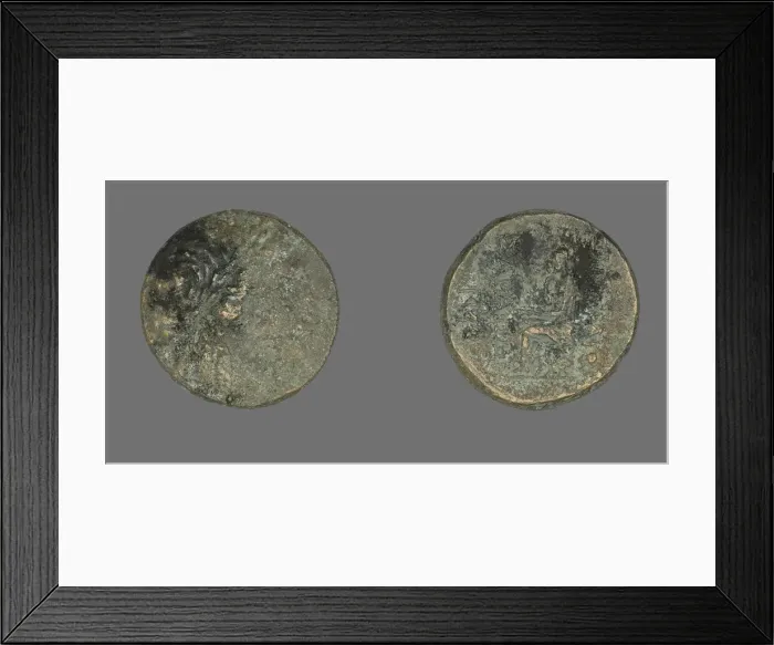 Framed Print : Coin Depicting the God Apollo, 2nd-1st century BCE. Creator: Unknown Framed Print : Coin Depicting the God Apollo, 2nd-1st century BCE. Creator: Unknown