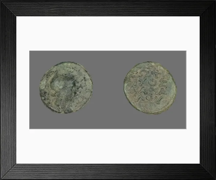 Framed Print : Coin Depicting the Goddess Athena, about 300-200 BCE. Creator: Unknown Framed Print : Coin Depicting the Goddess Athena, about 300-200 BCE. Creator: Unknown