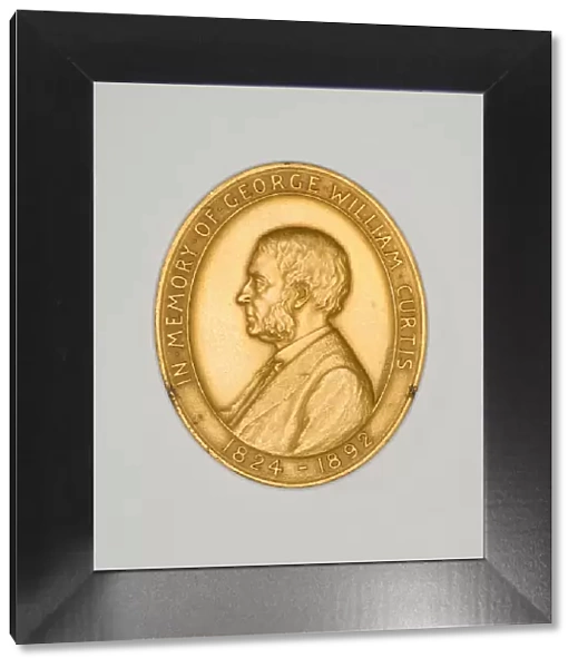 Medal Depicting George William Curtis, 1892  /  1908. Creator: Victor David Brenner
