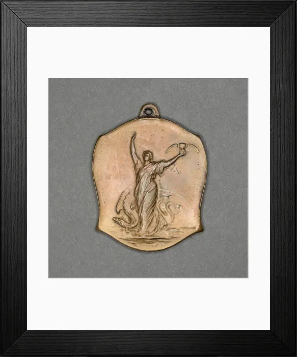 Framed Print : Medal commemorating the International Congress on Tuberculosis, Washington D. C. 1908