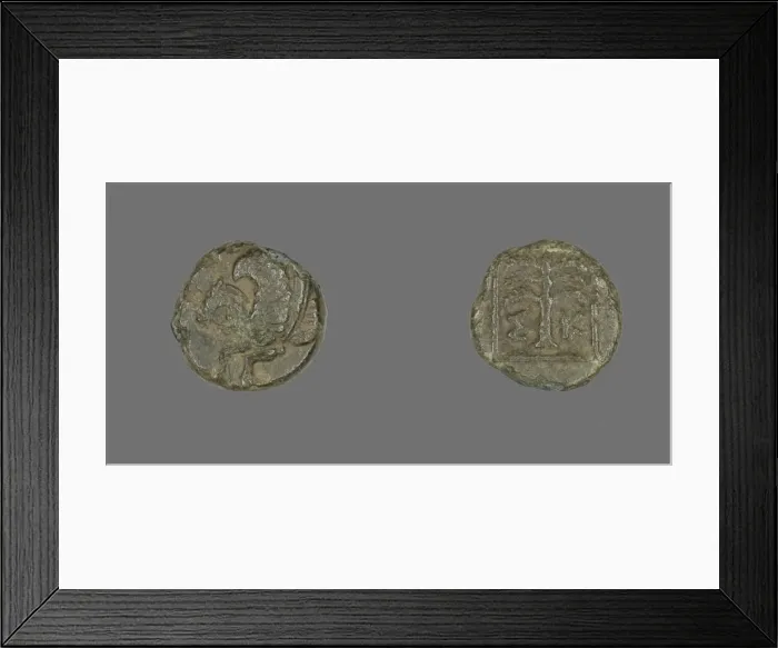 Framed Print : Coin Depicting Pegasus, 4th century BCE. Creator: Unknown