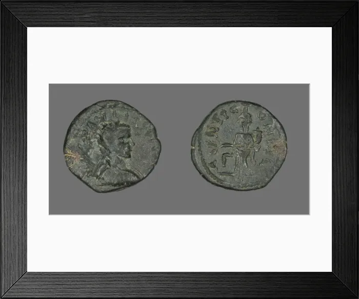 Framed Print : Coin Portraying an Emperor, (end of 3rd century BCE ?). Creator: Unknown Framed Print : Coin Portraying an Emperor, (end of 3rd century BCE ?). Creator: Unknown