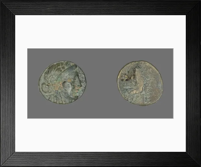 Framed Print : Coin Depicting the God Apollo, 2nd-1st century BCE. Creator: Unknown Framed Print : Coin Depicting the God Apollo, 2nd-1st century BCE. Creator: Unknown