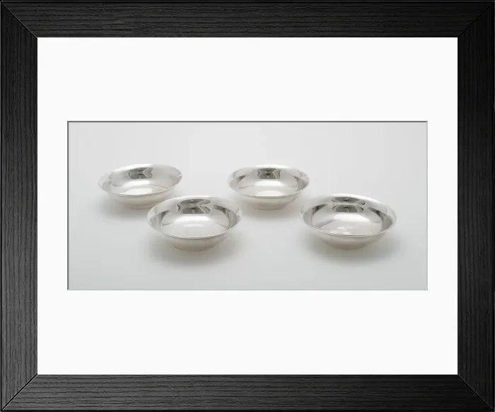 Framed Print : Four Matching Dishes, 1828 / 50. Creator: William I. Tenney Framed Print : Four Matching Dishes, 1828 / 50. Creator: William I. Tenney