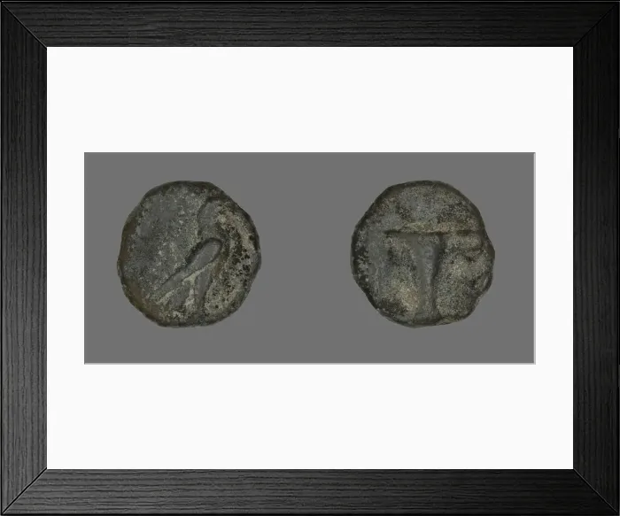 Framed Print : Coin Depicting an Eagle, about 320-250 BCE. Creator: Unknown Framed Print : Coin Depicting an Eagle, about 320-250 BCE. Creator: Unknown