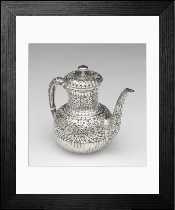 Framed Print : Teapot, 1875 / 90. Creator: Whiting Manufacturing Co Framed Print : Teapot, 1875 / 90. Creator: Whiting Manufacturing Co