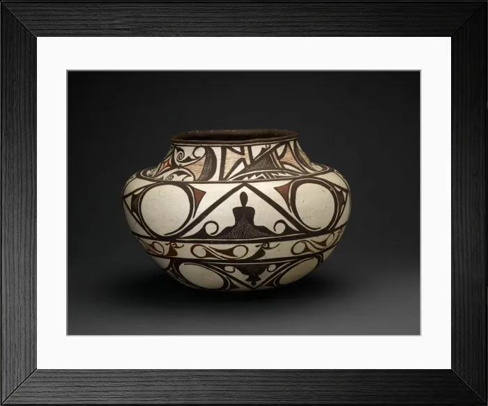 Framed Print : Polychrome Jar, c. 1875. Creator: Unknown Framed Print : Polychrome Jar, c. 1875. Creator: Unknown