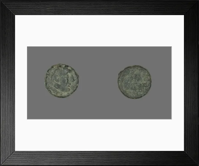 Framed Print : Coin Depicting the Hero Herakles, about 300-200 BCE. Creator: Unknown
