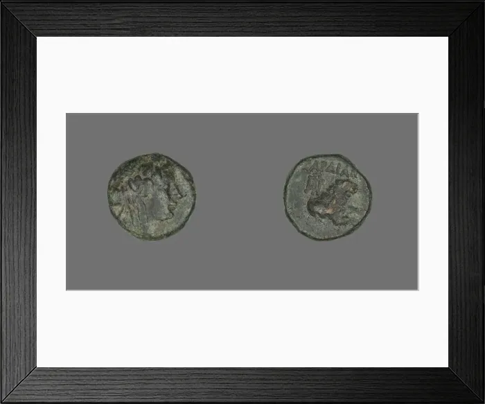 Framed Print : Coin Depicting the God Dionysos, about 133 BCE. Creator: Unknown Framed Print : Coin Depicting the God Dionysos, about 133 BCE. Creator: Unknown