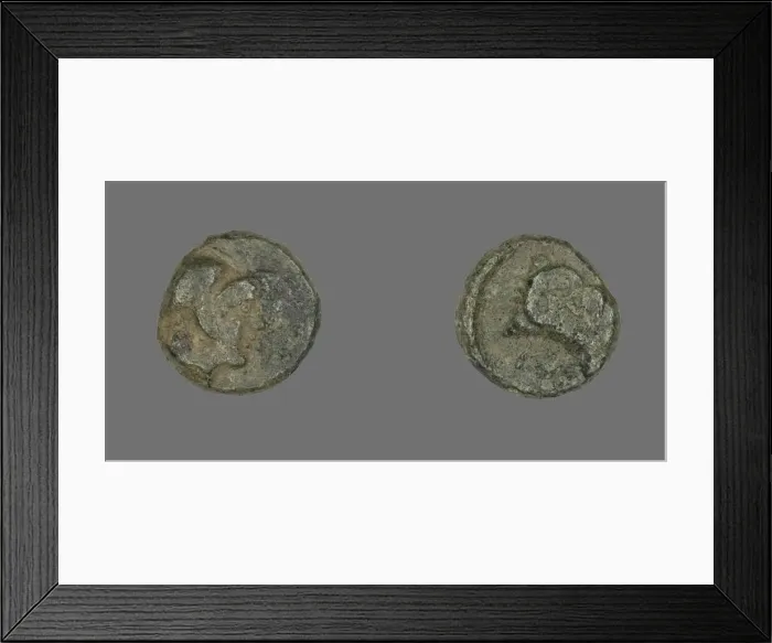 Framed Print : Coin Depicting the Goddess Athena, before 387 BCE. Creator: Unknown Framed Print : Coin Depicting the Goddess Athena, before 387 BCE. Creator: Unknown