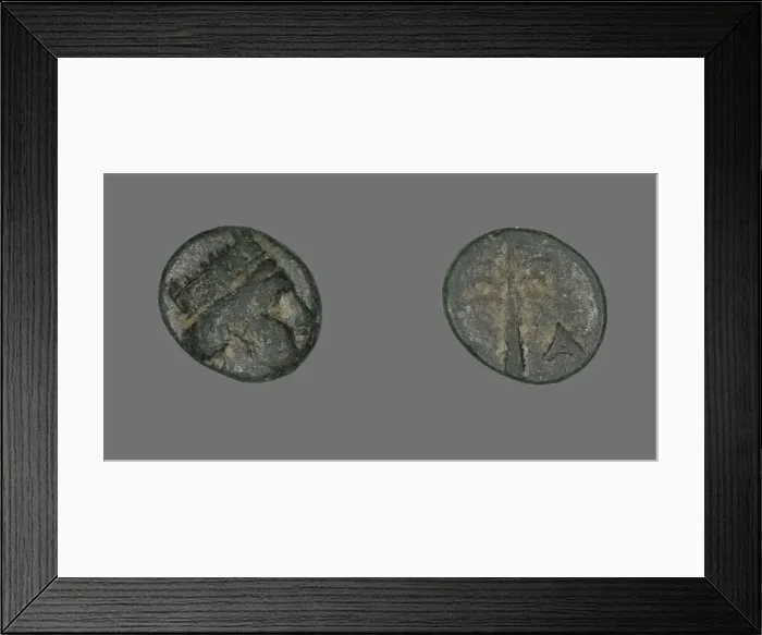 Framed Print : Coin Depicting the Goddess Tyche, about 188-166 BCE. Creator: Unknown Framed Print : Coin Depicting the Goddess Tyche, about 188-166 BCE. Creator: Unknown