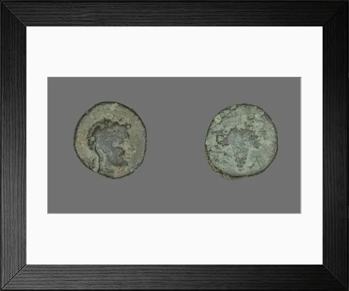 Framed Print : Coin Depicting the Goddess Athena, about 3rd century BCE. Creator: Unknown Framed Print : Coin Depicting the Goddess Athena, about 3rd century BCE. Creator: Unknown