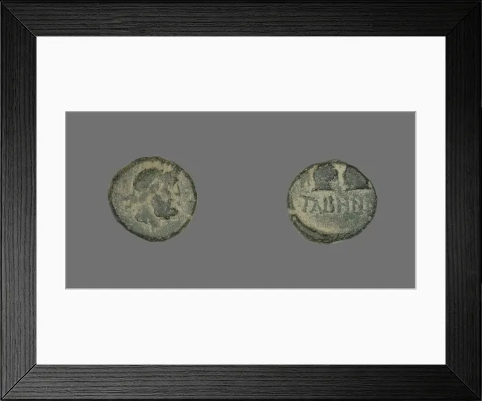 Framed Print : Coin Depicting the God Zeus, about 1st century BCE. Creator: Unknown Framed Print : Coin Depicting the God Zeus, about 1st century BCE. Creator: Unknown