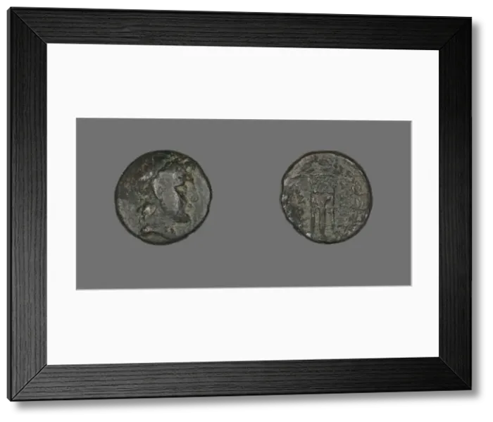 Framed Print : Coin Depicting the God Apollo, 2nd-1st century BCE. Creator: Unknown Framed Print : Coin Depicting the God Apollo, 2nd-1st century BCE. Creator: Unknown
