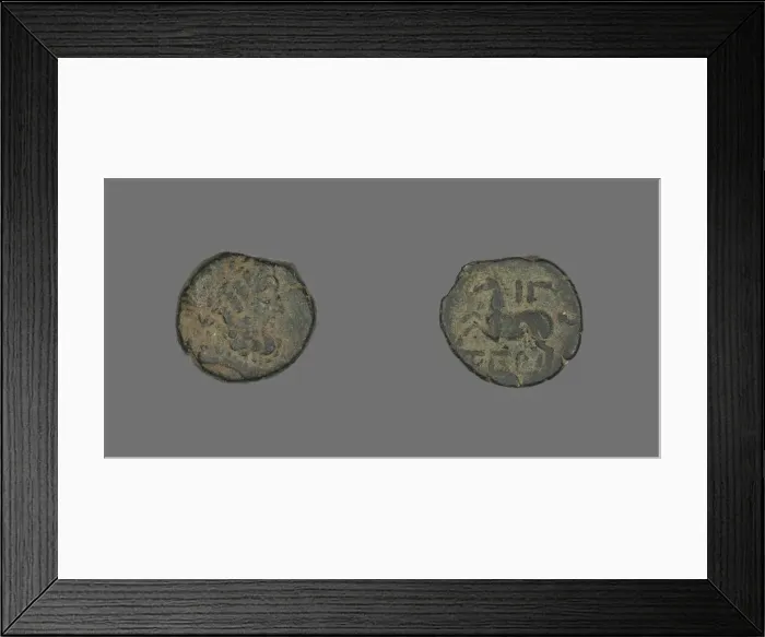 Framed Print : Coin Depicting the God Zeus, about 58 BCE. Creator: Unknown Framed Print : Coin Depicting the God Zeus, about 58 BCE. Creator: Unknown