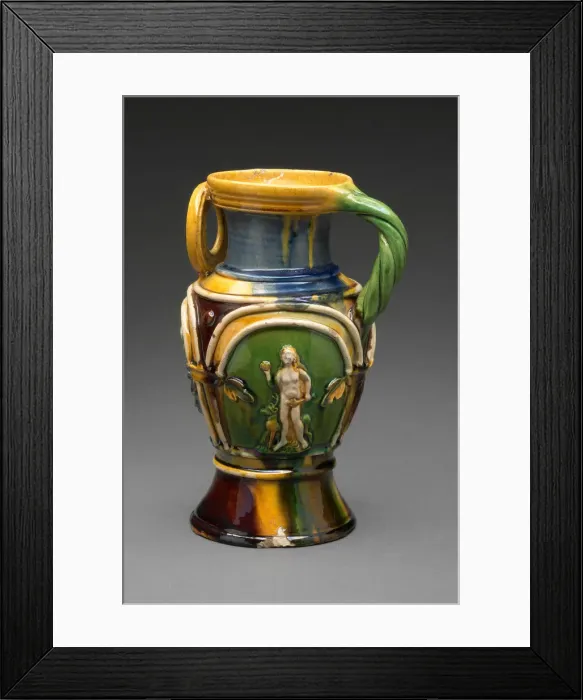 Framed Print : Jug with Adam and Eve, Nuremberg, c. 1550. Creator: Paul Preuning Framed Print : Jug with Adam and Eve, Nuremberg, c. 1550. Creator: Paul Preuning