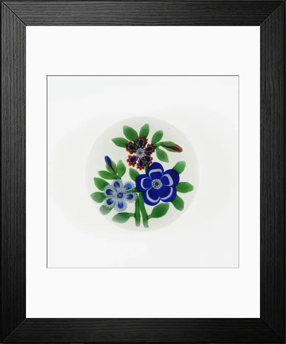 Framed Print : Paperweight, Luneville, 19th century. Creator: Baccarat Glasshouse Framed Print : Paperweight, Luneville, 19th century. Creator: Baccarat Glasshouse