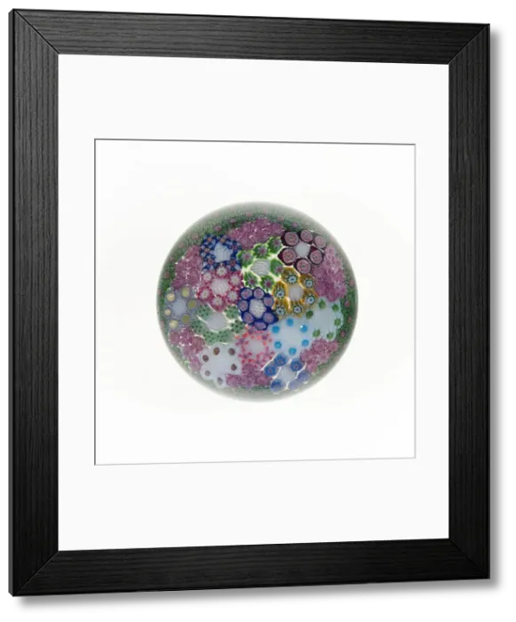 Framed Print : Paperweight, Clichy, c. 1845 / 60. Creator: Clichy Glassworks Framed Print : Paperweight, Clichy, c. 1845 / 60. Creator: Clichy Glassworks