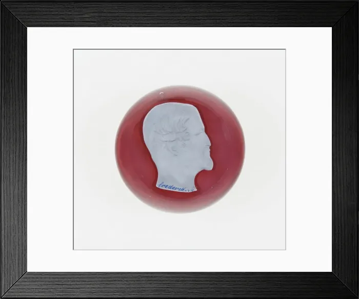 Framed Print : Paperweight, Clichy, Mid 19th century. Creator: Clichy Glassworks Framed Print : Paperweight, Clichy, Mid 19th century. Creator: Clichy Glassworks
