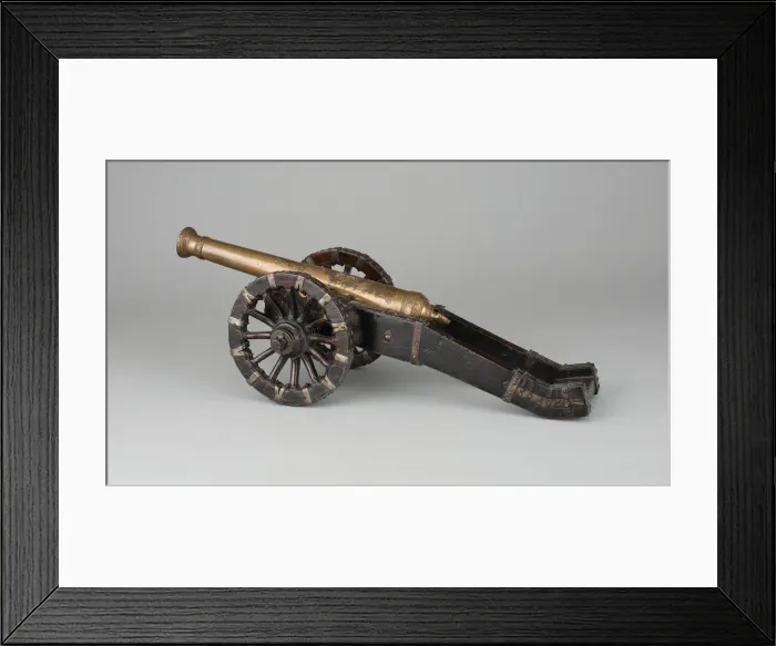 Framed Print : Model of a Bronze Field Cannon, Central Europe, 1775 / 1800. Creator: Unknown Framed Print : Model of a Bronze Field Cannon, Central Europe, 1775 / 1800. Creator: Unknown