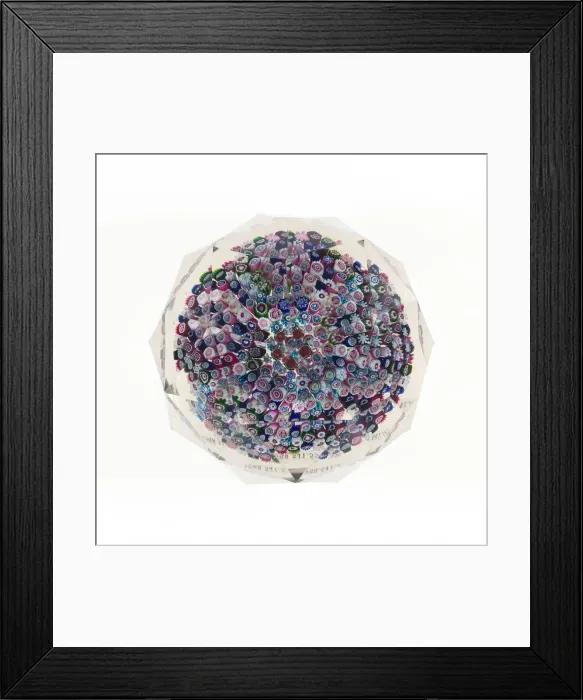 Framed Print : Paperweight, France, c. 1845 / 60. Creator: Clichy Glassworks Framed Print : Paperweight, France, c. 1845 / 60. Creator: Clichy Glassworks