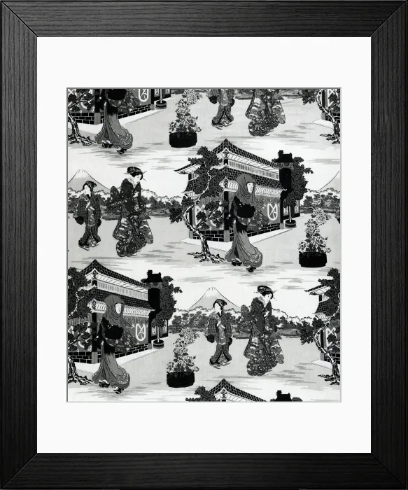 Framed Print : Panel (Furnishing Fabric), England or United States, 20th century. Creator: Unknown Framed Print : Panel (Furnishing Fabric), England or United States, 20th century. Creator: Unknown