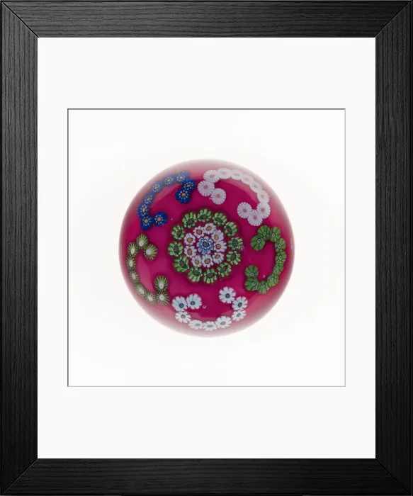 Framed Print : Paperweight, France, c. 1845 / 60. Creator: Clichy Glassworks Framed Print : Paperweight, France, c. 1845 / 60. Creator: Clichy Glassworks