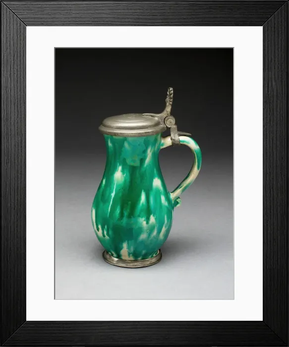 Framed Print : Wine Jug, Gmunden, 1700 / 25. Creator: Unknown Framed Print : Wine Jug, Gmunden, 1700 / 25. Creator: Unknown