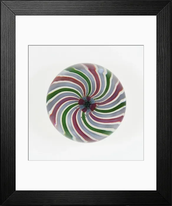 Framed Print : Paperweight, Clichy, c. 1845-55. Creator: Clichy Glassworks Framed Print : Paperweight, Clichy, c. 1845-55. Creator: Clichy Glassworks
