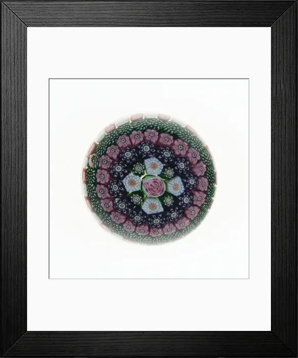 Framed Print : Paperweight, France, c. 1845 / 60. Creator: Clichy Glassworks Framed Print : Paperweight, France, c. 1845 / 60. Creator: Clichy Glassworks