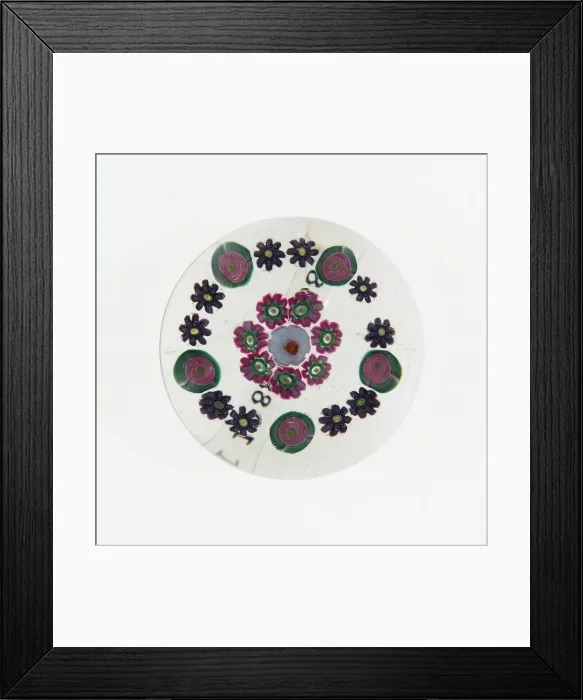 Framed Print : Paperweight, France, c. 1845 / 60. Creator: Clichy Glassworks Framed Print : Paperweight, France, c. 1845 / 60. Creator: Clichy Glassworks