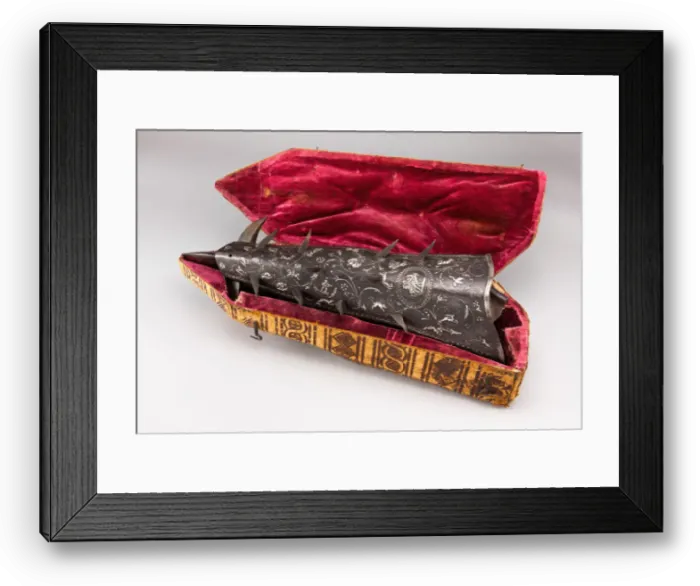 Framed Print : Clawed Arm Defense, Italy, mid-19th century in the early 17th centlury style Framed Print : Clawed Arm Defense, Italy, mid-19th century in the early 17th centlury style