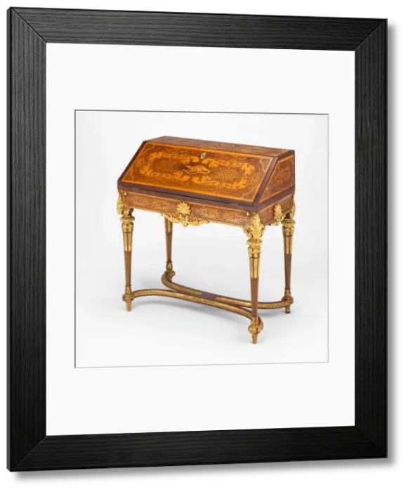 Framed Print : Slant-Front Desk, Germany, c. 1720. Creator: Attributed to Heinrich Ludwig Rohde Framed Print : Slant-Front Desk, Germany, c. 1720. Creator: Attributed to Heinrich Ludwig Rohde