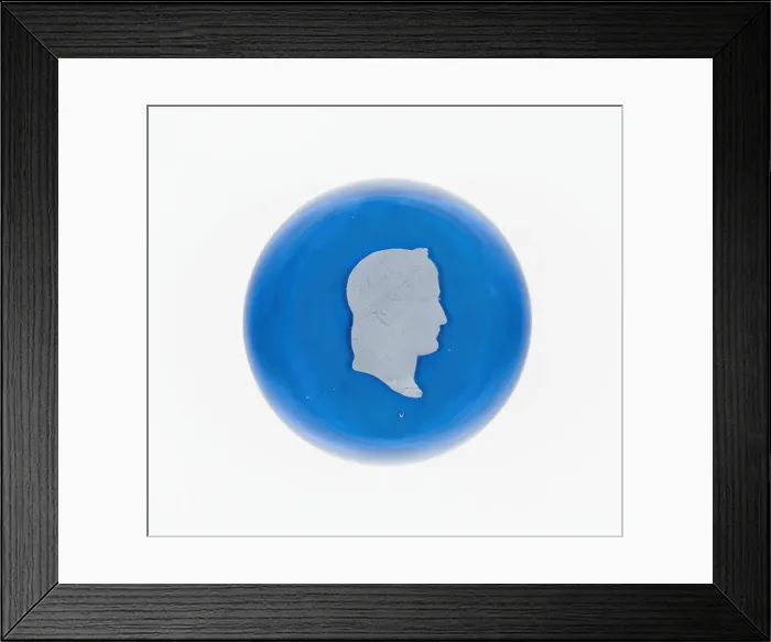 Framed Print : Paperweight, Clichy, Mid 19th century. Creator: Clichy Glassworks Framed Print : Paperweight, Clichy, Mid 19th century. Creator: Clichy Glassworks