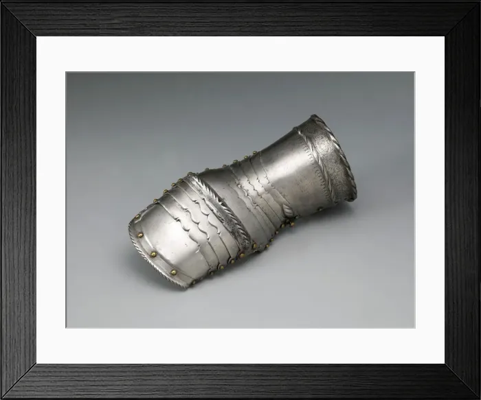 Framed Print : Mitten Gauntlet for the Left Hand, Augsburg, 1524 with some restoration