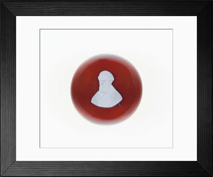 Framed Print : Paperweight, Clichy, 1850 / 1900. Creator: Clichy Glassworks Framed Print : Paperweight, Clichy, 1850 / 1900. Creator: Clichy Glassworks