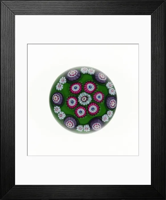 Framed Print : Paperweight, Clichy, c. 1845-60. Creator: Clichy Glassworks Framed Print : Paperweight, Clichy, c. 1845-60. Creator: Clichy Glassworks
