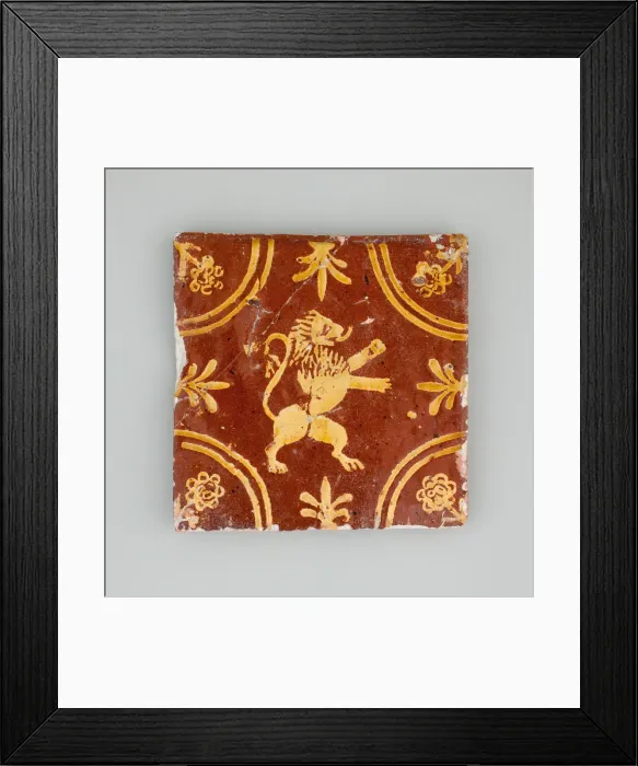 Framed Print : Tile, Limburg, 1575 / 1600. Creator: Unknown Framed Print : Tile, Limburg, 1575 / 1600. Creator: Unknown