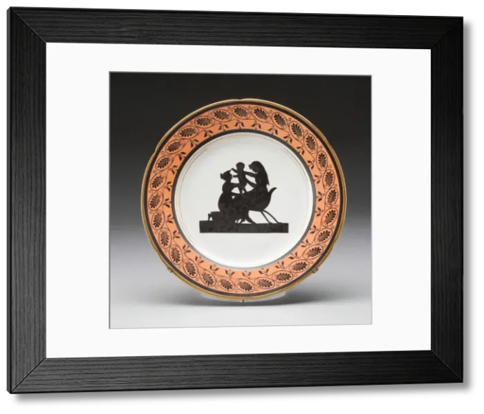 Framed Print : Plate, Coalport, c. 1805. Creators: Coalport Porcelain Factory, William Locke the Younger Framed Print : Plate, Coalport, c. 1805. Creators: Coalport Porcelain Factory, William Locke the Younger