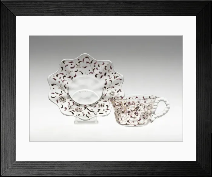Framed Print : Cup, France, c. 1900. Creator: Emile Gallé Framed Print : Cup, France, c. 1900. Creator: Emile Gallé