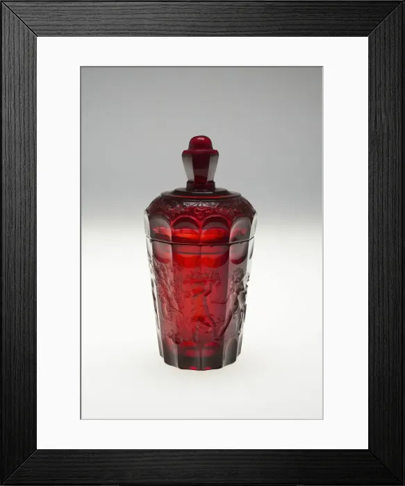 Framed Print : Beaker with Cover, Potsdam, 1685  /  1700. Creator: Gottfried von Spiller