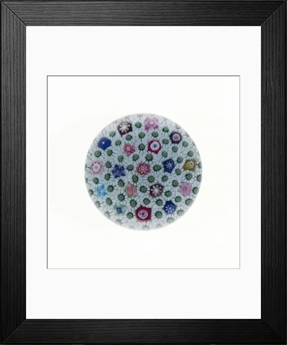 Framed Print : Paperweight, France, c. 1845 / 60. Creator: Clichy Glassworks Framed Print : Paperweight, France, c. 1845 / 60. Creator: Clichy Glassworks