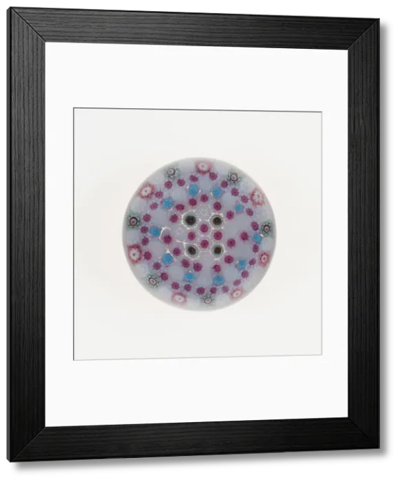 Framed Print : Paperweight, , c. 1845-60. Creator: Clichy Glassworks Framed Print : Paperweight, , c. 1845-60. Creator: Clichy Glassworks